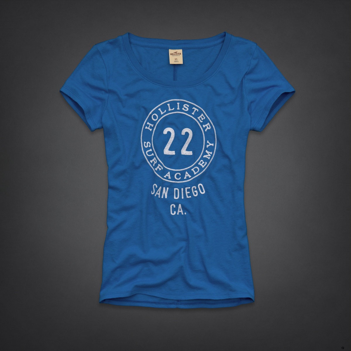 Hollister Mujeres De Cuello Redondo Corto Remera HCO4847